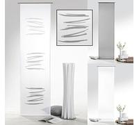 fashion and joy Panneau japonais avec dégradé de couleur gris anthracite abstrait avec Accessoire (H x l) 245 x 60 cm, Rideau coulissant semi-transparent moderne chic, Type 415