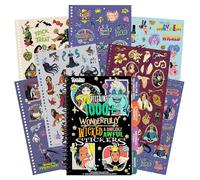 Fashion Angels Disney Villains Livre d'autocollants à onglets avec feuilles d'aluminium et vinyle, feuilles de collection et plus encore, artisanat, décoration et personnalisation pour enfants