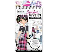 Fashion Angels Styliste compacte d’autocollants Basic Fun 700+ autocollants & 20 feuilles de style - Livre d’activités mode portable pour filles de 6+