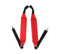 FashionCha Bretelles de Harnais Polyvalentes pour Débroussailleuse et Taille-bordures Conception Double Épaule Matière et Confortable pour Un Usage Prof, Rouge