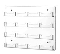 Fashiondezhao Porte-Cartes Visite Mural en , 16 compartiments 40*30cm | Panneau traparent soli, Distributeur Visites, Pr l'espace clients, Pr les indépendants