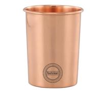 Fashnkart Verres en cuivre pur Eau potable Santé ayurvédique Gobelets en cuivre pur 10,14 oz 300 ml (uni) (1 Pcs)