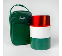 FASIAH Thermos Alimentaire Acier Inoxydable, Boites Isotherme Chaud 750ml, Lunch Box sans BPA, Mug, Sac Voyage pour Repas Chaud, Café, Soupe à emporter (drapeau Italie Green, White, Red)