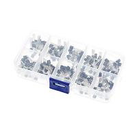Fasizi Lot de 200 transistors triodes S8050 S8550 S9012 S9013 S9014 2N3904 2N3906 C1815 A1015 MJE13001 + boîte en plastique