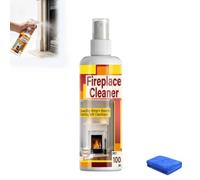 Fast-Acting and Convenient Fireplace Cleaner,Soot Remover Spray,100ml | Nettoyant Vitres d’Insert pour Poêles et Cheminées,pour nettoyer au mieux les traces noires de suies et de fumées