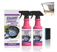 Fast-Acting Heavy-Duty Grill Degreaser Spray, 120ml Nettoyant Barbecue, BBQ Grill Degreaser Cleaner Heavy Duty, Smoker Cleaner for Smoky Stains, Stubborn Grease, Pour Grilles, Barbecues (2PC)