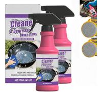 Fast-Acting Heavy-Duty Grill Degreaser Spray, 120ml Nettoyant Barbecue Spray Degraissant Barbecue, Nettoyant Multi Surface Accessoires Barbecue Pour I'élimination Eapide de Ia Graisse(2 PCS)