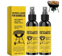 Fast-Acting Heavy-Duty Grill Degreaser Spray,2026 Nettoyant Barbecue Spray Degraissant Barbecue,Degraissant Cuisine,Nettoyant Multi Surface,Adapté à La Hotte Cuisine Et Insert Cheminée Vitre (2PC)