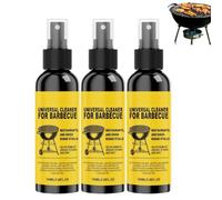 Fast-Acting Heavy-Duty Grill Degreaser Spray,2026 Nettoyant Barbecue Spray Degraissant Barbecue,Degraissant Cuisine,Nettoyant Multi Surface,Adapté à La Hotte Cuisine Et Insert Cheminée Vitre (3PC)