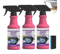 Fast-Acting Heavy-Duty Grill Degreaser Spray,BBQ Grill Degreaser Cleaner Heavy Duty,Nettoyant Barbecue,Nettoyage Grille Barbecue, Nettoyant four et Poêle,Smoker Cleaner for Smoky Stains,And Grease (3)