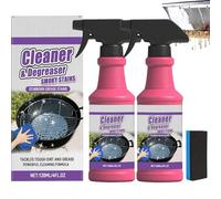 Fast-Acting Heavy-Duty Grill Degreaser Spray,BBQ Grill Degreaser Cleaner Heavy Duty,Nettoyant Barbecue,Nettoyage Grille Barbecue, Nettoyant four et Poêle,Smoker Cleaner for Smoky Stains,And Grease (2)