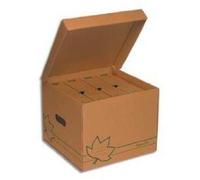 Fast Container Pour Boites D'archives + 4 Boites Archives Nature Line - Ecru
