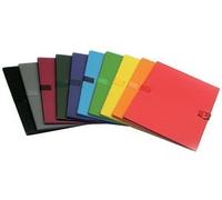 FAST Lot de 10 chemises extensibles à Sangle COLOR LIFE 24x32 cm Toilées Assorties