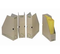 Fast Lot de 10 Porte-Revues Natural Line 33x25cm Dos 8cm Couverture Carte Recy Kraft écru 100725806