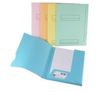 Fast Lot De 50 Sous Dossiers 2 Rabats A4 Kraft 180g A4 Assorti Pastel