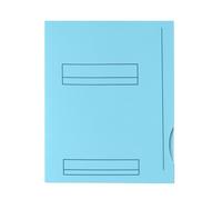 Fast Lot De 50 Sous Dossiers 2 Rabats A4 Kraft 180g A4 Bleu Pastel