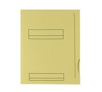 Fast Lot De 50 Sous Dossiers 2 Rabats A4 Kraft 180g A4 Jaune Pastel