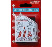 FASTECH® 688-330KC Bande auto-agrippante avec boucle partie velours et partie agrippante (L x l) 300 mm x 25 mm noir, rouge 2 pc(s)