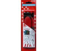 FASTECH® 690-330 Bande auto-agrippante avec boucle partie velours et partie agrippante (L x l) 600 mm x 38 mm noir, rouge 2 pc(s)