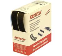 FASTECH® B20-SKL999905 Bande auto-agrippante hotmelt à coller partie velours et partie agrippante (L x l) 5000 mm x 20 mm noir 5 m