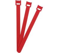 FASTECH® Collier de serrage auto-agrippant pour grouper partie velours et partie agrippante (L x l) 200 mm x 13 mm rouge 100 pc(s)