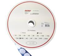 FASTECH® Pastille ronde auto-agrippante hotmelt à coller partie velours (Ø) 35 mm blanc 5 m