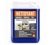 Fasti’OUT Nettoyant Dégraissant Extérieur Concentré 5L - PVC, Portails, Terrasses, Volets - Élimine Graisses & Salissures - Action Rapide 3-5 min - Fabriqué en France