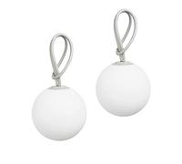Fatboy BOL-LTGRY-2PK Bolleke Lot de 2 lampes suspendues, gris clair