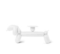 Fatboy® Can-Dog Blanc | Bougeoir Design Moderne | Bougeoir en Aluminium | Bougeoir 1 Bougie pour Noël | 28,5 x 11 x 8 cm