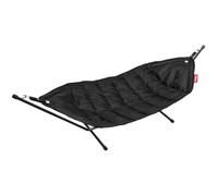 Fatboy Headdemock Hamac Pliable avec Support Hamac - 270x 138cm - Noir | Pour l'Extérieur, Camping, Jardin et Terrasse, Fauteuil Suspendu de Voyage en Polyester, Chaise de Jardin Jusqu'à 150kg