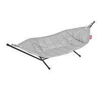 Fatboy Headdemock Hamac Pliable avec Support Hamac - Pour l'Extérieur, Camping, Jardin et Terrasse - Fauteuil Suspendu de Voyage en Polyester - Chaise de Jardin Jusqu'à 150kg - 270x 138cm - Gris Clair