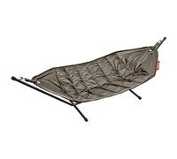 Fatboy Headdemock Hamac Pliable avec Support Hamac - pour l'Extérieur, Camping, Jardin et Terrasse - Fauteuil Suspendu de Voyage en Polyester - Chaise de Jardin Jusqu'à 150kg - 270x 138cm - Taupe