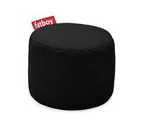 Fatboy Noir délavé Point Stonewashed | Pouf/Repose-Pieds/Guéridon Tendance 35 x ø 50 cm, Coton, 47 x 47 x 52 cm