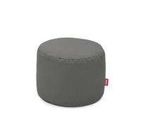 Fatboy Point Original Tabouret en toile Gris foncé 35 x 50 x 35 cm | Pouf rond pour l'intérieur, tabouret rembourré polyvalent, convient comme repose-pieds ou table d'appoint