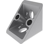 Fath Équerre d'angle I 40 x 40 cm Système pour profilés en aluminium et éléments de surface avec rainure 8, zinc moulé sous pression revêtu par pulvérisation