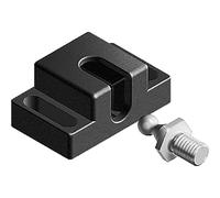 Fath Item System Lot de 10 loqueteaux à billes à fermeture rapide pour portes profilées rainurées Noir