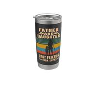 Father And Daughter Best Friends For Life Fathers Day Gobelet isotherme en acier inoxydable double paroi