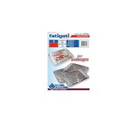 FATIGATI SRL L.Aluminium Grille pour BARBEC 34 x 22,5 3 pièces, comme sur la Photo