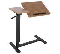 FATIVO Table de Lit Roulette pour Ordinateur Portable: 75.5x40.8cm Table Bureau Roulante Réglable en Hauteur 73.5-97cm Tablette Lit Médicalisé Bureau Pliable à roulettes pour Canapé