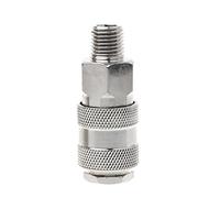 fatteryu 1 connecteur de Tuyau de Conduite d'air Euro Pc raccord Femelle à dégagement Rapide 1/4 Pouce BSP mâle