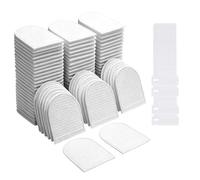 Faucet Filter Cotton 100 Pack - Sediment Strainer | Non-Woven Bag | High Density & Rust Removal, Splash Proof Tap Filter with Ties, Kitchen Bathroom Sink Apartment RV Camping
