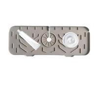 Faucet Handle Drip Catcher, Faucet Drip Tray, Silicone Faucet Mat, 1x14x36.8 cm, Kitchen Sink Faucet Splash Guard with Silicone Drip Catcher Mat for Drying and Counter Protection