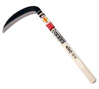 Faucille japonaise, double tranchant, en acier Yasuki, lame de 16,5 cm