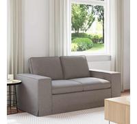 faucqel Canapé d'angle moderne en tissu taupe - 162 x 80 x 82 cm - Avec cadre en métal robuste, coussins d'assise confortables et design modulaire flexible pour des endroits détendus