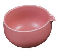 Fauhapyway Bol à matcha traditionnel de 400 ml avec bec verseur pour cérémonie du thé - Chawan en céramique fabriqué à la main pour matcha pour latte et usucha (A-3)