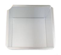 Fauhapyway Carré 22x22cm Fond Amovible pour Pâtisserie Carré 22x22cm Fond | Alliage aluminium robuste, finition anodisée, antiadhésif, distribution chaleur uniforme, facile à nettoyer