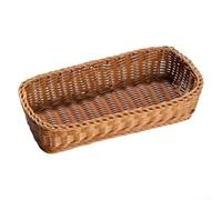 Fauhapyway Corbeille Rangement Cuisine Rectangulaire 27x11cm | Mailles fines, empêche pour chute couverts, texture lisse, pour idéal restaurant, hôtel, cuisine pro