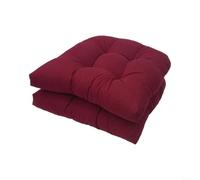Fauhapyway Coussin de Chaise Carré 48x48 cm, Rembourré, Lot de 2 | Polyester Fabric, Soft Filled Support, Fits Patio Dining Lounge Chairs, Indoor Outdoor Use, 2-piece Set