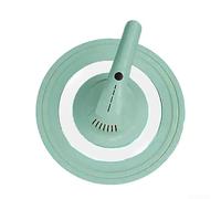 Fauhapyway Couvercle Silicone Acier 26cm Résistant Chaleur(Blue) | pour bord acier inoxydable, silicone alimentaire, résiste 232°C, fit 8-14 pouces, pour durable quotidien