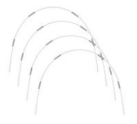 Fauhapyway Kit de cerceaux de jardin en fibre de verre pour serre et tunnel de culture pour parterres surélevés, filet de soutien pour potagers, protection des plantes 43 cm 5 mm